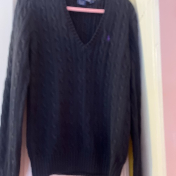 Ralph Lauren Sport Black Knit Top - Picture 2 of 3